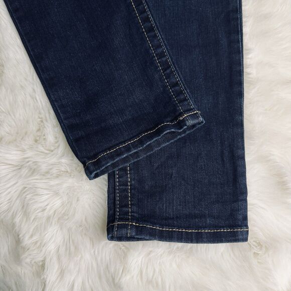 Seven7 Tummyless High Rise Skinny Jeans 12 (33x28.5) Blue Stretch Denim Womens - Picture 7 of 10